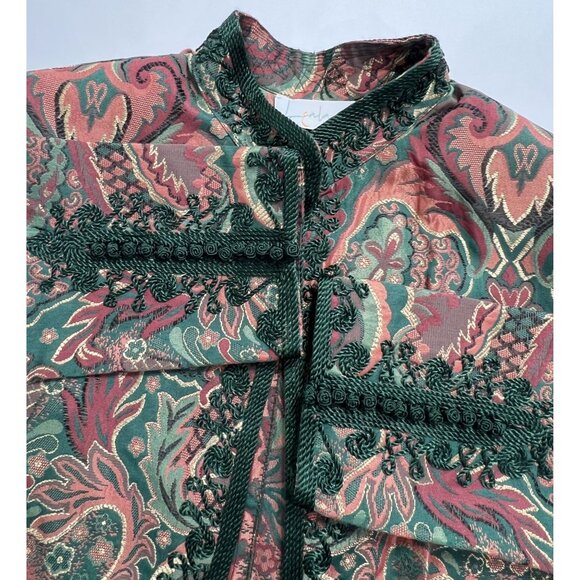 Lalam Morocco Jacket in Green Red Print - Picture 4 of 4